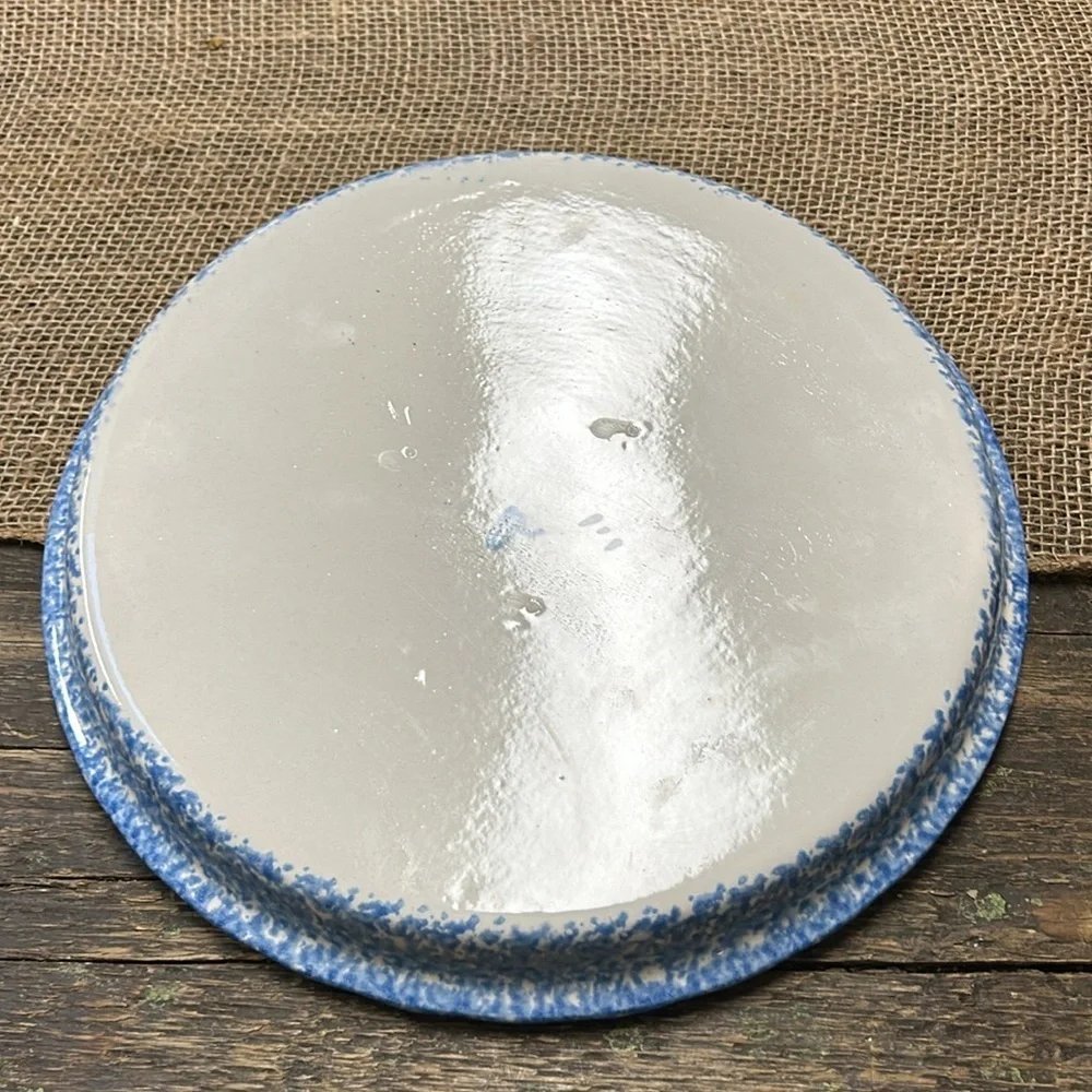 Vintage Los Angeles Pottery Ovenware Rooster Farmhouse Pie/Quiche/tart Plate